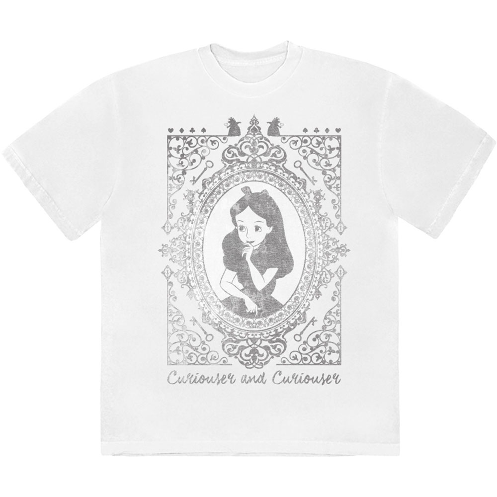 Disney - Alice In Wonderland - Alice Curiouser & Curiouser T-shirt Homme - Blanc